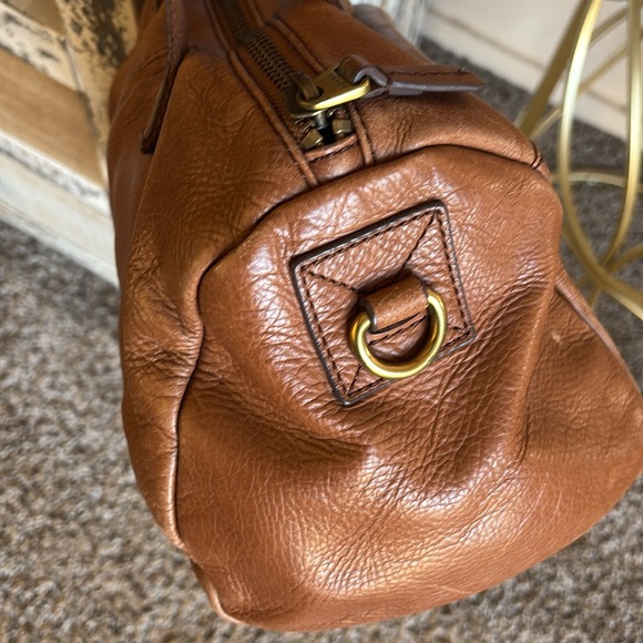 Fossil 'Olive' Pebble Leather Satchel
Crossbody Bag Cognac Boho Rare - Picture 5 of 16